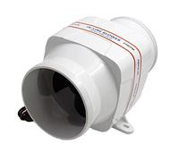 HUVNEXA 4 In Line Marine Bilge Air Blower Fan 12 Volt 270CFM Boat White Marine Blower