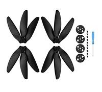 HUVNEXA 4 Pcs Three-blade Propeller Light Weight Props Blade Replacement Wing Fans Parts Accessories, for DJI, for Mavic, for MINI, /Mini 2 Drone Drone Propeller(Black)