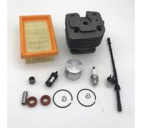 HUVNEXA 42mm Cylinder Piston Kit Trimmer Air Fuel Filter Line Oil Seal Primer Bulb Spark Plug, for, FS450 FS 450 4128 020 1211 Lawn Mower Cylinder