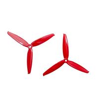 HUVNEXA 4pcs/2pairs 6 Inch 3-Blade PC CW CCW Propeller RC Models Multicopter Frame ESC Drone Propeller(Red)