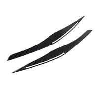 HUVNEXA 4X Carbon Fiber Headlight Eyelid Eyebrow Cover Stickers Trim, for E90 E91 328I 335I M3 2006-2011 Headlight Tint
