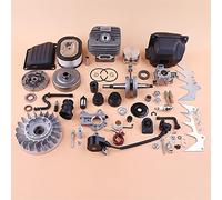 HUVNEXA 54mm Cylinder Piston Flywheel Crankshaft Kit, for, MS660 066 Carburetor Clutch Drum Ignition Coil Oil Pump Set Chainsaw Cylinder Piston