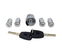 HUVNEXA 5pcs Complete Set Ignition Door Trunk Lock Barrel Cylinder, for Fiat, Doblo Cargo Punto Panda with Keys Car Door Lock Latch