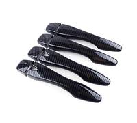 HUVNEXA 8pcs Car Black Carbon Fiber Texture Style Door Handle Cover Hand Grip Trim, for Nissan, Altima 2016 2017 2018 Car Door Handle Cover