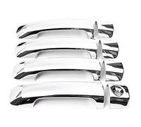 HUVNEXA 8Pcs/Set Car Door Handle Covers Trims, for Toyota, 2007-2016, for Crew Max 08-15 Sequoia ABS Polish Chrome Car Door Handle Cover
