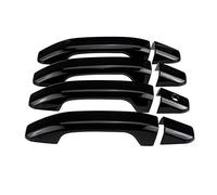 HUVNEXA 8pcs Set Car Exterior Door Handle Covers Chrome, for Chevy, Silverado 1500 2500 3500, for GMC, 2014-2019 Car Door Handle Cover(Black)