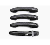 HUVNEXA ABS Car Outer Door Handle Frame Trim Carbon Fiber Color, for Mercedes-Benz, C E Class GLC W205 X253 W213 Exterior Accessories Car Door Handle Cover(Red)