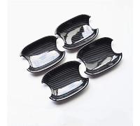 HUVNEXA ABS Carbon Fiber Color Door Handles Decoration Cover Trim, for, A4 B8 Q3 Q5 Doorknob Door Bowl Exterior Modified Car Styling Car Door Handle Cover(Door Bowl 4pcs)