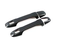 HUVNEXA ABS Exterior Side Door Handle Cover Moulding Chrome Door Bowl Trim Frame, for Bezel C-HR CHR 2016-2020 Carbon Fiber Printed Car Door Handle Cover(Style B Door Handle)