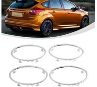 HUVNEXA Air Conditioning Trim 4Pcs Car Air Conditioning Vent Trim Rings, for Ford, for Focus 2 2005-2013 Abs Electroplated Silver Outlet Decoration Covers