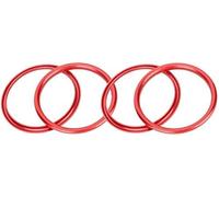 HUVNEXA Air Conditioning Trim Air Outlet Decorative Ring 4Pcs Car Interior Vent Covr Trim Aluminum Alloy, for A1