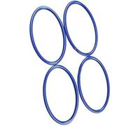 HUVNEXA Air Conditioning Trim Air Outlet Ring Cover 4Pcs Car Interior Front Conditioning Ac Vent Trim, for Focus Mk2 2005-2014(Blue)