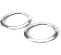 HUVNEXA Air Conditioning Trim Air Outlet Ring Cover Car Ac Vent Trim Conditioning Decorative Stickers Accessories, for Jimny 2007-2017(Silver)