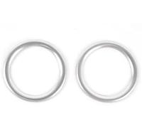 HUVNEXA Air Conditioning Trim Air Outlet Ring Cover Conditioning Rings Decoration Trim Styling Ac Vent Sticker, for Mercedes-Benz, for C Class, W204 2007-2014(BLACK Style a)