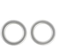 HUVNEXA Air Conditioning Trim Air Outlet Ring Cover Conditioning Rings Decoration Trim Styling Ac Vent Sticker, for Mercedes-Benz, for C Class, W204 2007-2014(BLACK Style C)