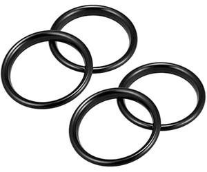 HUVNEXA Air Conditioning Trim For 4 Pcs Silver Tone Car Air Conditioner Vent Inner Trim Aluminum Alloy(Black)