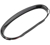 HUVNEXA Air Conditioning Trim Interior Garnish, for Mazda Axela 3 2020 2021 Abs Car Chrome Dashboard Instrument Display Frame Cover Trim Decoration(Black)