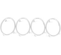 HUVNEXA Air Conditioning Trim Interior Moulding Trim, for Focus 2 2005 2006 2007 2008 2009 2010 2011 2012 2013 4Pcs Air Conditioning Abs Chrome Outlet Decoration Circle(BLACK ABS Chrome 4pcs)