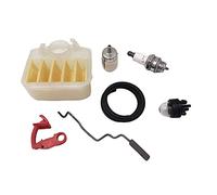 HUVNEXA Air Filter Fuel Hose Spark Plug Tune Up Maintenance Service Kit, for Husqvarna, for 350 340 345 346 XP 351 353 Chainsaw Spare Parts Chainsaw Air Filter