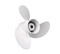 HUVNEXA Aluminum Alloy 8 1/2 X 8 1/2 Boat Outboard Propeller, for Yamaha, 6-8HP 6G1-45941-00-EL 3 Blade 7 Spline Tooth Marine Propellers Outboard motor propeller