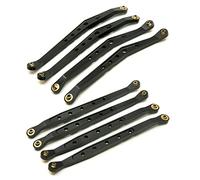 HUVNEXA Aluminum Alloy Upper Lower Suspension Shift Link Rod Linkage 1/10 RC Crawler, for Axial, for Wraith 90018 Rc Suspension Arm Link(Upper Lower Black)