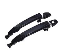 HUVNEXA Black Outside Outer Door Handles Front Rear Left Right Side, for Sienna 2004 2005 2006 2007 2008 2009 2010 69211-AE010 69211-AE020 Car Door Handle Cover(Front Pair)