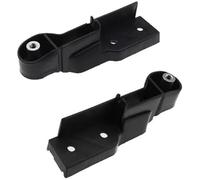 HUVNEXA Bumper Bracket Assembly For A6 2006-2011, for S6 2007-2011 4F0807771 4F0807772 Bumper Grill Holder Mount Bracket Retainer Clip Left Right Support(BLACK 1 Pair)