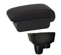 HUVNEXA Car Accessories, for Dacia, for Duster 2019-2022 Car Armrest Box Center Console Storage Box With USB Car Armrest(BLACK B Red Line 3usb)