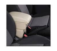 HUVNEXA Car Accessories, for Renault, for Clio Mk4 Car Armrest Box Armrest Car Central Storage Container Centre Console Storage Box Car Armrest(BLACK B1 Style Beige)