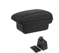 HUVNEXA Car Accessories, for Renault, for Clio Mk4 Car Armrest Box Armrest Car Central Storage Container Centre Console Storage Box Car Armrest(BLACK A1 Style Black Line)