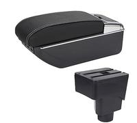 HUVNEXA Car Armrest Box Car Accessories Center Storage Box Center Console Armrest, for ford, for Ecosport, 2013 2014 2015 2016 2017 Car Armrest(BLACK B3 Black White 7usb)