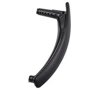HUVNEXA Car Beige Black Armrest Left Right Interior Door Handle Inner Panel Pull Trim Cover, for BMW, E70 E71 X5 X6 Door Card Pull Handle for Car(Black CF-Left)