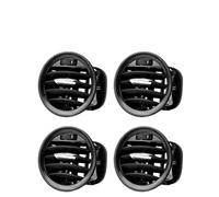 HUVNEXA Car Dashboard Air Conditioner Outlet A/c Vent, for Opel, for Corsa, D Mk3, for Vauxhall, 2010 2011 2012 2013 2014 2015 13417363 2201099 Car Interior A/C Grille(4pcs Chrome Black)