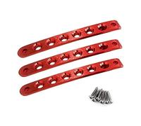 HUVNEXA Car Exterior Door Handle Cover Trim, for Jeep, Wrangler JK 2007-2016 Front Door Aluminum Grab Handle Cover Door Handle Insert Car Door Handle Cover(3X Red)