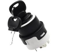 HUVNEXA car ignition lock switch Car Push Button Switches, for Jcb Ignition Switch with Two Keys 701/80184 85804674 10 Pins Excavator Starter Key Replacement Auto Parts