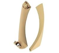 HUVNEXA Car Inner Interior Door Handle, for BMW, for 3 for Series E90 E91 E92 316 318 320 325 328I 2005-2012 Pull with Cover Trim Replacement car Door Handle Frame Cover(Beige Left Set)