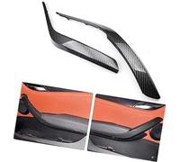 HUVNEXA Car Inner Interior Door Handle, for BMW, for X1 E84 2010-2016 Auto Doors Panel Bar Pull Trim Cover Front Rear Handles car Door Handle Frame Cover(Black Carbon Fibre Set)