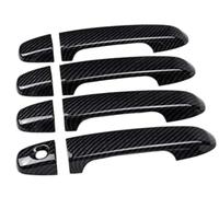 HUVNEXA Car outside Door Handle Cover, for TOYOTA, Camry 2012-2016 8Pcs 1Set Carbon Black Abs 4 Covers Styling Protector Sticker Car Door Handle Sticker