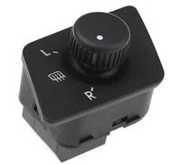 HUVNEXA Car Rearview Mirror Switch, for POLO, 9N 2001-2010 6Q1959565D 6Q1 959 565H Side Rearview Mirror Switch Control Adjust Knob Mirror Control Switch(BLACK 6 PIN)