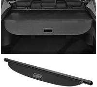 HUVNEXA Car Retractable Cargo Cover, for Passport 2019-2023 Rear Trunk Parcel Shelf Luggage Security Shield Shade Pu Leather Gloss Black Trunk Storage Bracket(BLACK for Fit 2002 2007 Gloss Black)