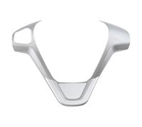 HUVNEXA Car Steering Wheel Cover Sequin Trim Sticker, for Ford, for Ecosport 2013-2017 New, for Fiesta MK7 2009-2017, Interior Accessories Steering Wheel Decoration(1hole matte silver)