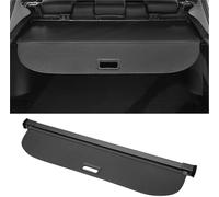 HUVNEXA Car Trunk Retractable Cargo Cover, for Audi Q3 2015-2018 Rear Parcel Shelf Luggage Security Shield Shade Canvas Gloss Black Trunk Storage Bracket(BLACK 46 46 Carbon Fiber Black)