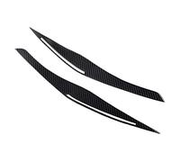 HUVNEXA Carbon Fiber Headlight Eyelid Eyebrow Cover Stickers Trim, for BMW, E90 E91 328I 335I M3 2006-2011 Fog Light Cover