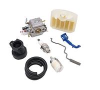HUVNEXA Carburetor Air Filter Intake Choke Throttle Rod Fuel Hose Chainsaw Engine Motor Spare Parts, for Husqvarna, for 340 345 346XP 350 353 Chainsaw Air Filter
