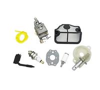 HUVNEXA Carburetor Carb Air Filter Fuel Line Spark Plug Kit Chainsaw Replace Rebuild Parts, for Husqvarna, for 136 137 141 142 41 36 Chainsaw Air Filter