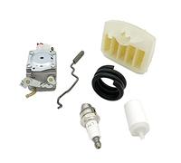 HUVNEXA Carburetor Carb Air Filter Throttle Rod Set Chainsaw Engine Spare Parts, for Husqvarna, for 340 350 346 345 351 353 Chainsaw Air Filter