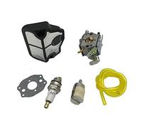 HUVNEXA Carburettor Gasket Air Fuel Filter Hose Spark Plug, for Husqvarna, for 137 142 E 136 141 Le 41 36 Chainsaw Replacement Parts Chainsaw Air Filter