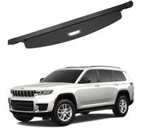 HUVNEXA Cargo Cover, for Jeep, for Grand Cherokee 5Seat 2022-2024 Car Retractable Rear Trunk Parcel Shelf Luggage Shade Shield Security Organizer Trunk Storage Bracket