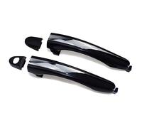 HUVNEXA Chrome Black Exterior Door Handles Front Rear Left Right, for Hyundai, Azera 2006 2007 2008 2009 2010 2011 826513L000 826523L000 Car Door Handle Cover(Pair Front)