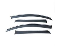 HUVNEXA Chrome Trim Side Window Deflectors Visor Vent Shade Sun Rain Deflector Guard, for Toyota, for RAV4 2006 2007 2008 Car Wind Deflector
